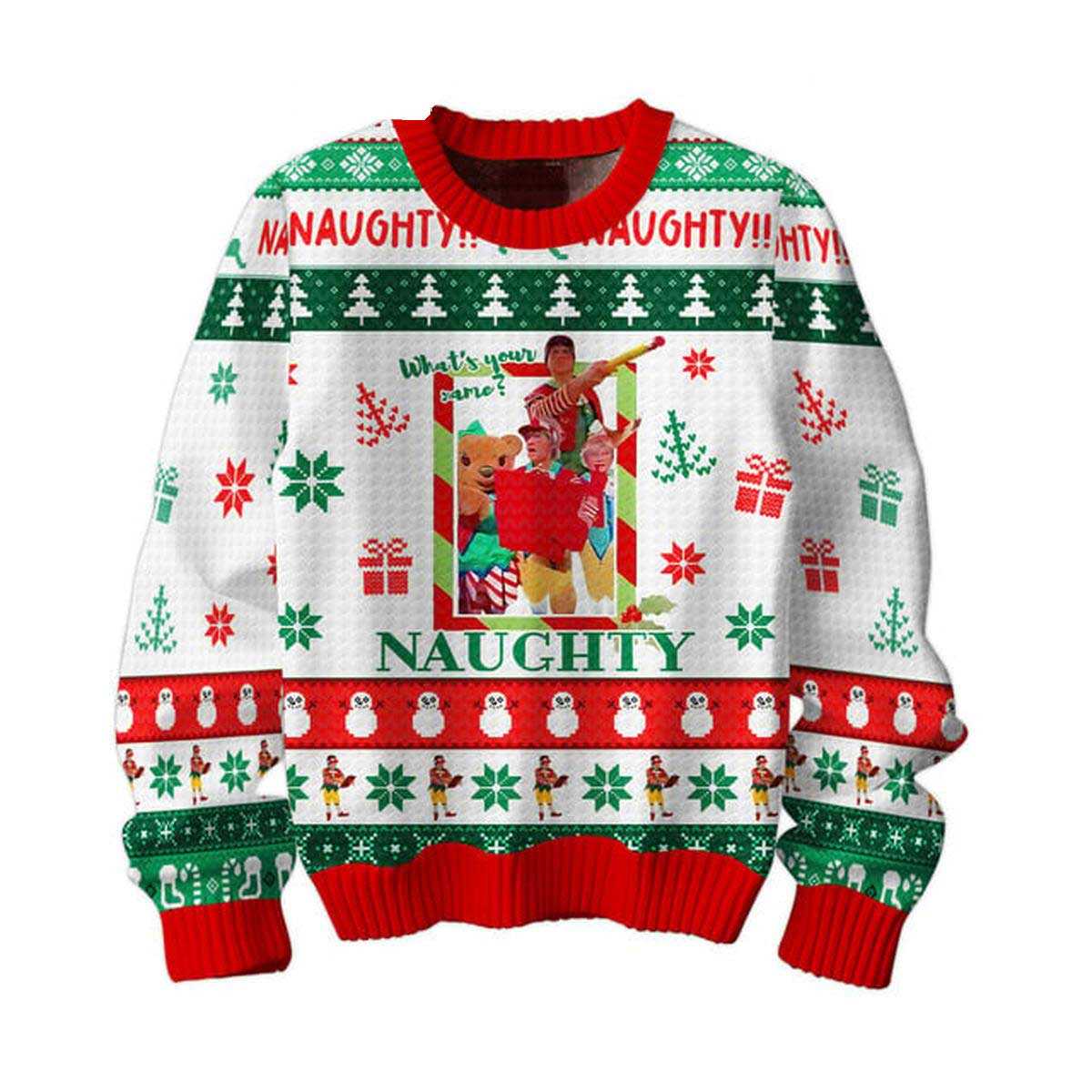 Elf Whats Your Name Naughty Christmas Ugly Sweater Elf Whats Your Name Naughty Christmas Ugly Sweater