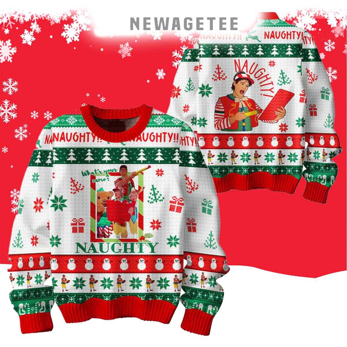 Elf Whats Your Name Naughty Christmas Ugly Sweater Elf Whats Your Name Naughty Christmas Ugly Sweater