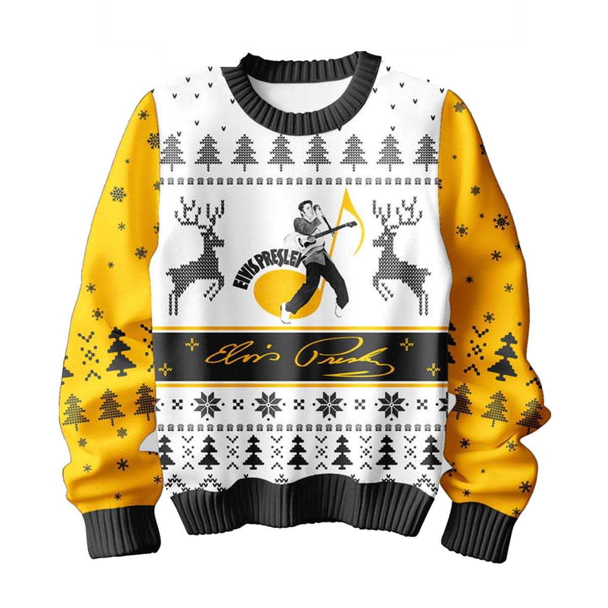 Elvis Presley With Tcb Band On Christmas 2024 Ugly Sweater Elvis Presley With Tcb Band On Christmas 2024 Ugly Sweater