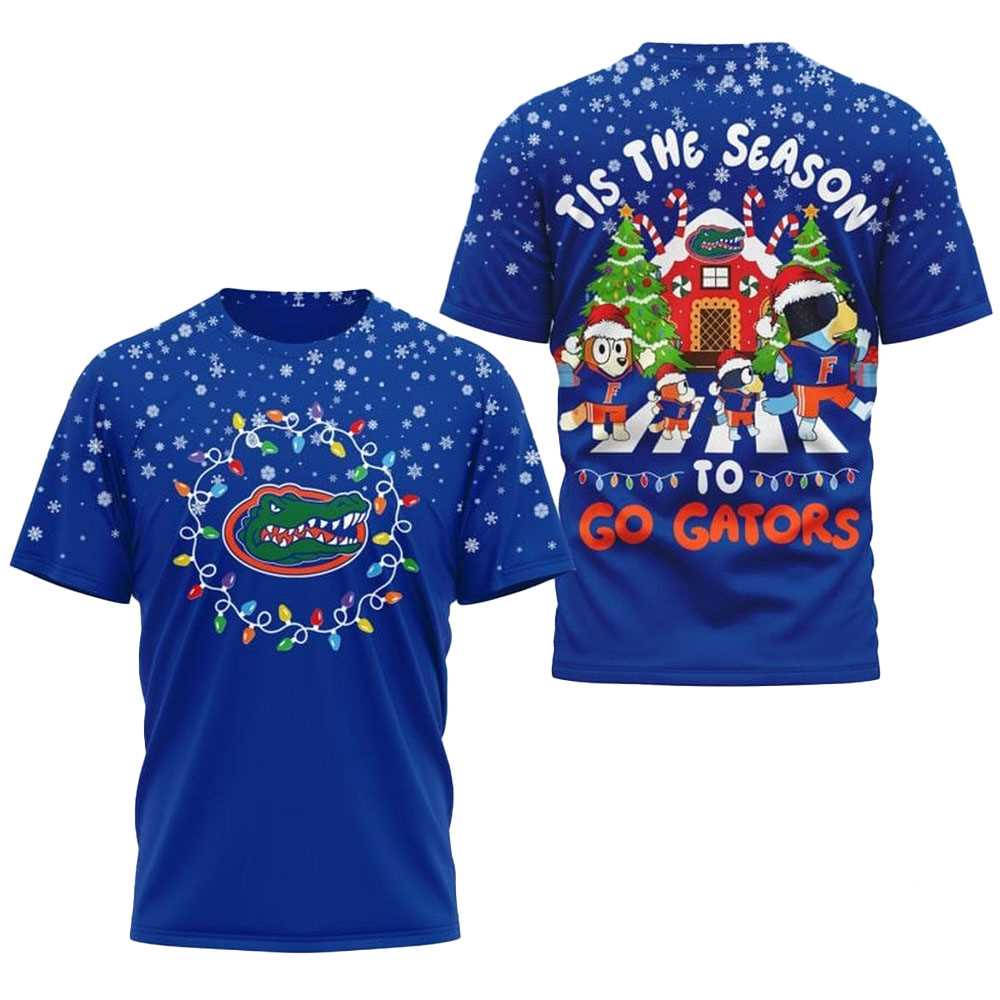 Florida Gators Bluey Tis The Season To Go Gators Christmas 2025 Shirt