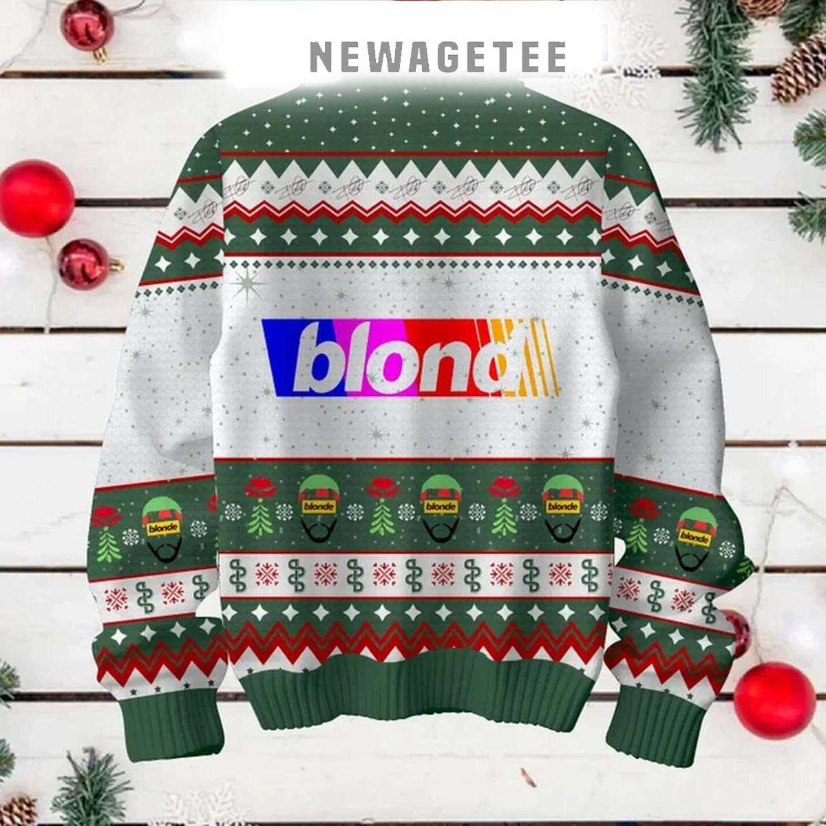 Frank Ocean I Love Blonde 2024 Christmas Ugly Sweater Frank Ocean I Love Blonde 2024 Christmas Ugly Sweater