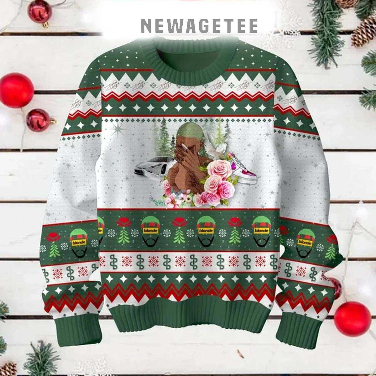 Frank Ocean I Love Blonde 2024 Christmas Ugly Sweater Frank Ocean I Love Blonde 2024 Christmas Ugly Sweater