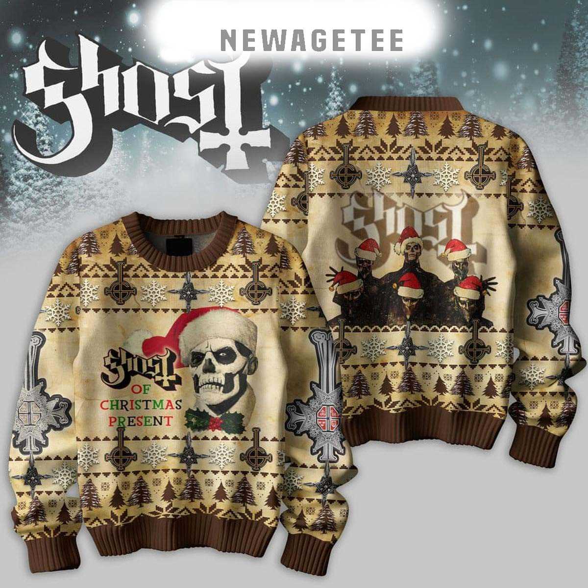 Ghost We Wish To Inform You Its Christmas Ugly Sweater