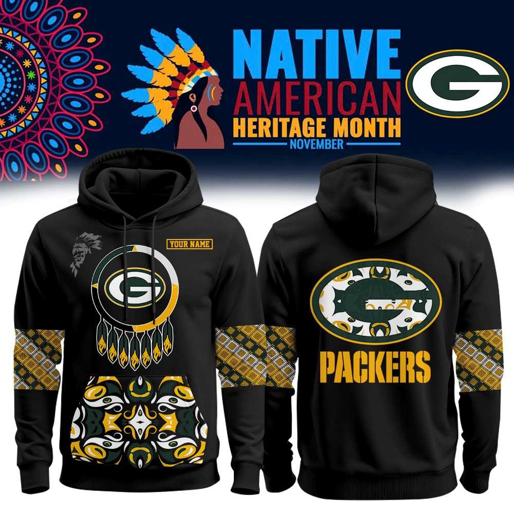 Green Bay Packers Native American Heritage Month Hoodie