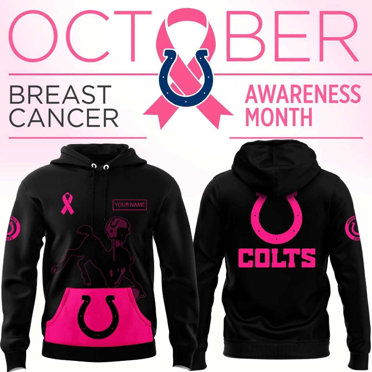 Indianapolis Colts Breast Cancer Awareness Hoodie
