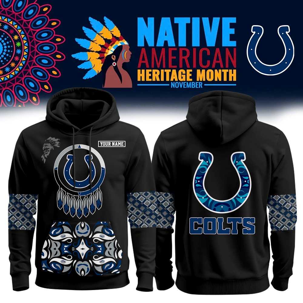 Indianapolis Colts Native American Heritage Month Hoodie