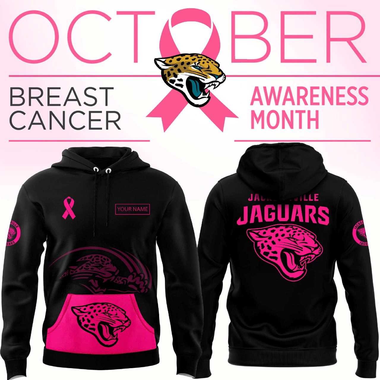 Jacksonville Jaguars Breast Cancer Awareness Hoodie