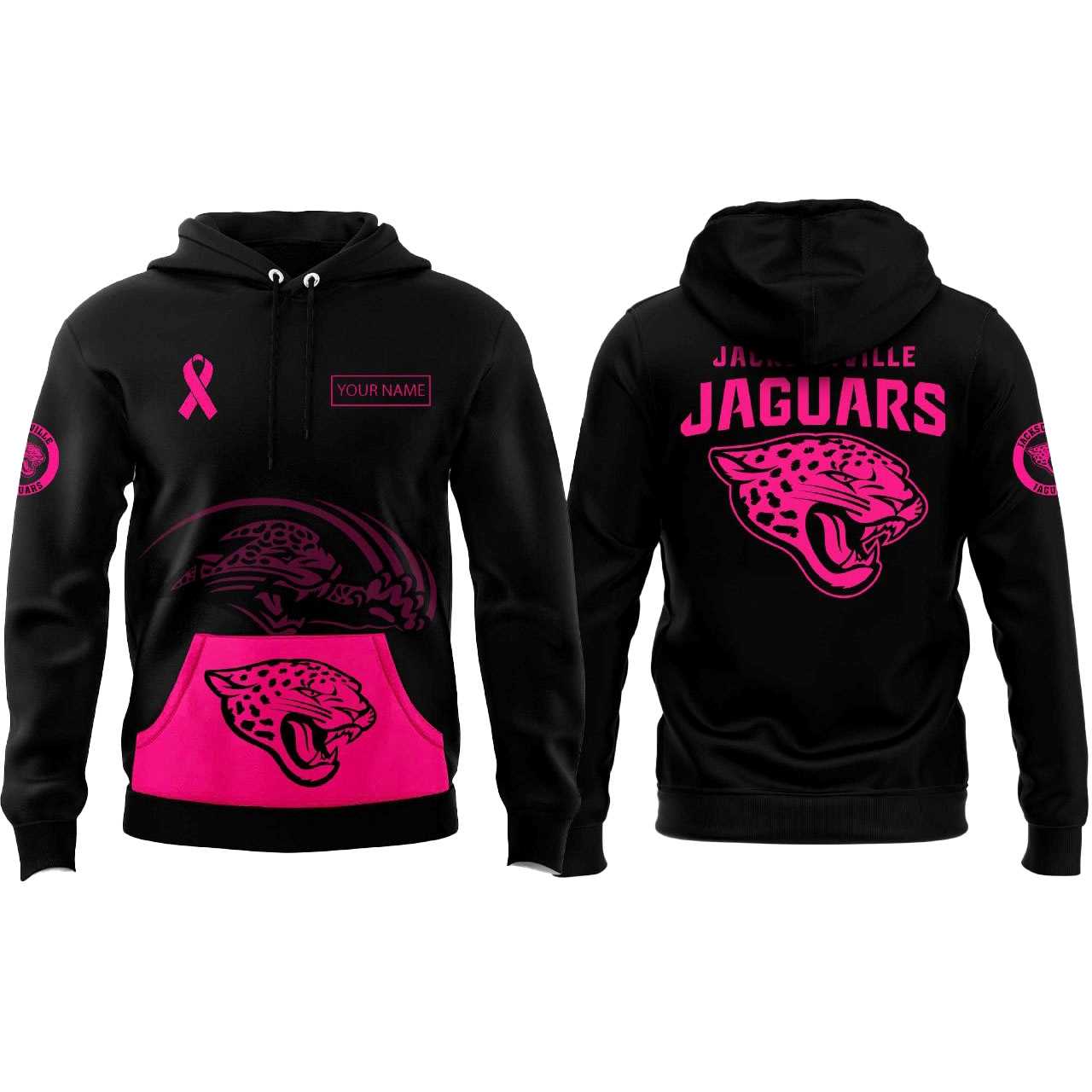 Jacksonville Jaguars Breast Cancer Awareness Hoodie Jacksonville Jaguars Breast Cancer Awareness Hoodie