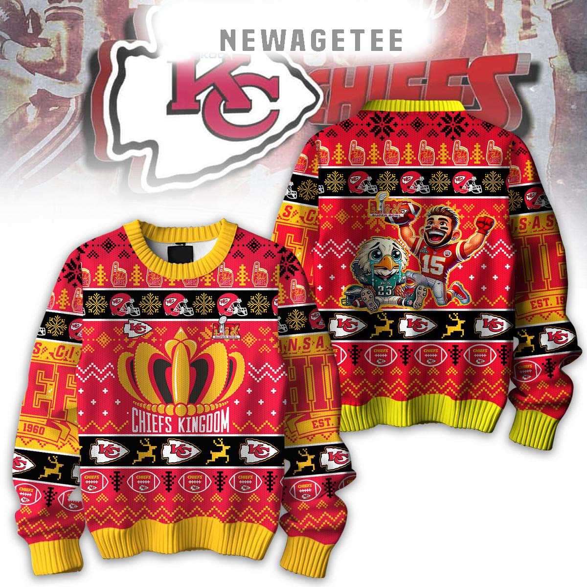 Kansas City Chiefs Kingdom Super Bowl Champions Ugly Sweater