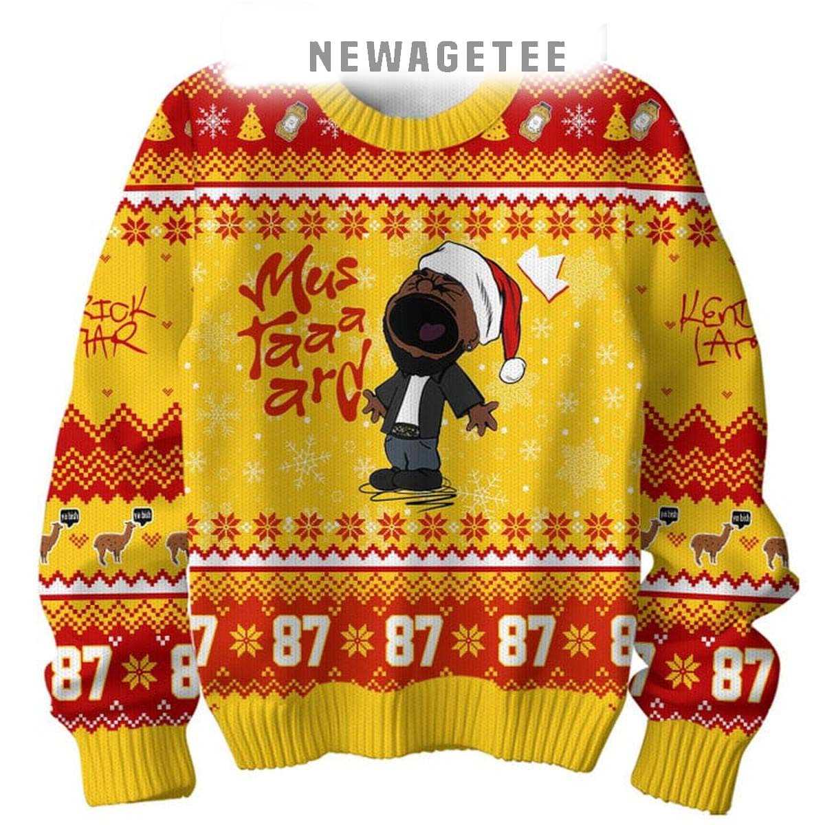 Kendrick Lamar Merry Mustard Christmas Holidays 2025 Ugly Christmas Sweater Kendrick Lamar Merry Mustard Christmas Holidays 2025 Ugly Christmas Sweater