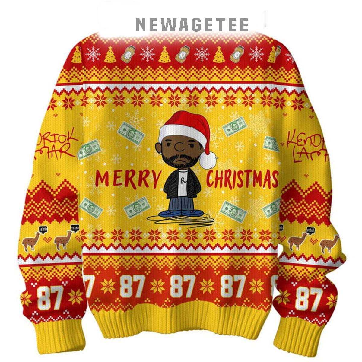 Kendrick Lamar Merry Mustard Christmas Holidays 2025 Ugly Christmas Sweater Kendrick Lamar Merry Mustard Christmas Holidays 2025 Ugly Christmas Sweater