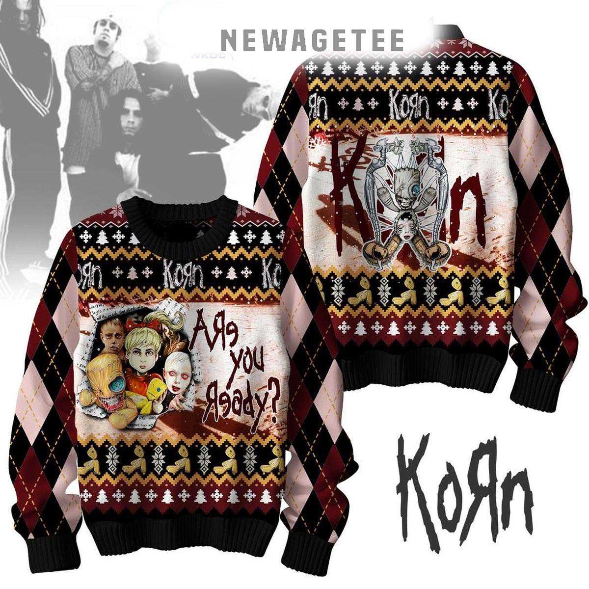 Korn Are You Ready To Celebrate 2024 Christmas Ugly Sweater