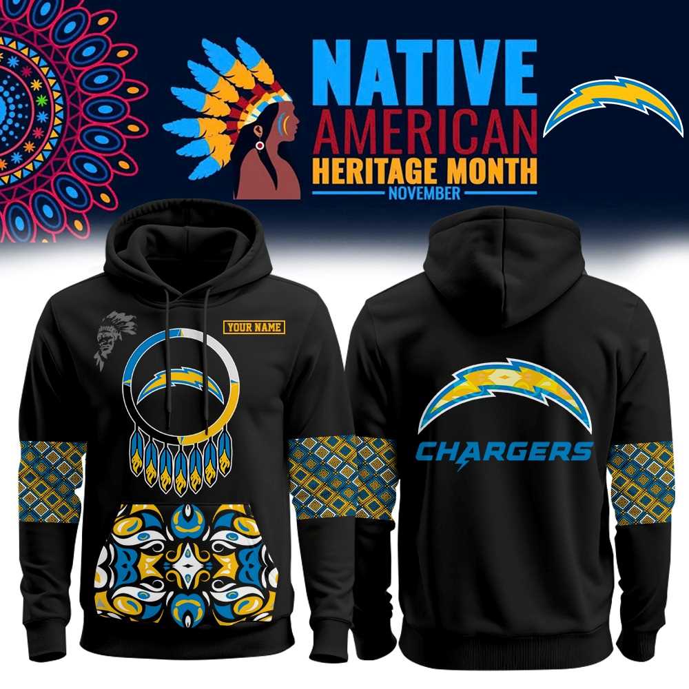 Los Angeles Chargers Native American Heritage Month Hoodie