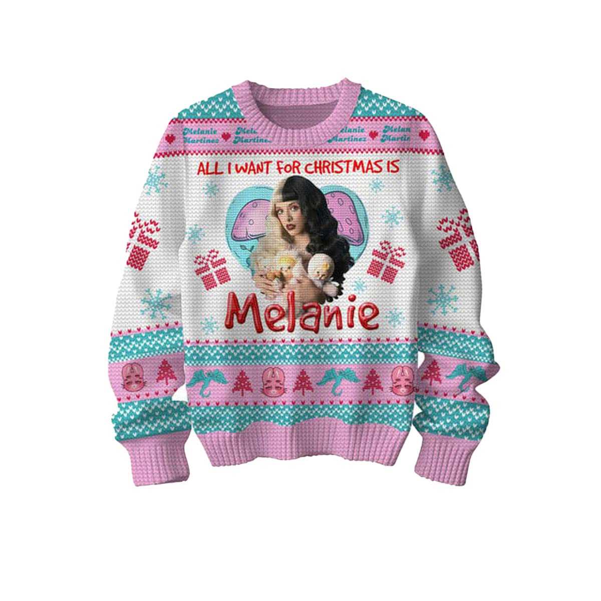 Melanie Martinez All I Want For Christmas Is Cry Santa 2025 Ugly Christmas Sweater Melanie Martinez All I Want For Christmas Is Cry Santa 2025 Ugly Christmas Sweater