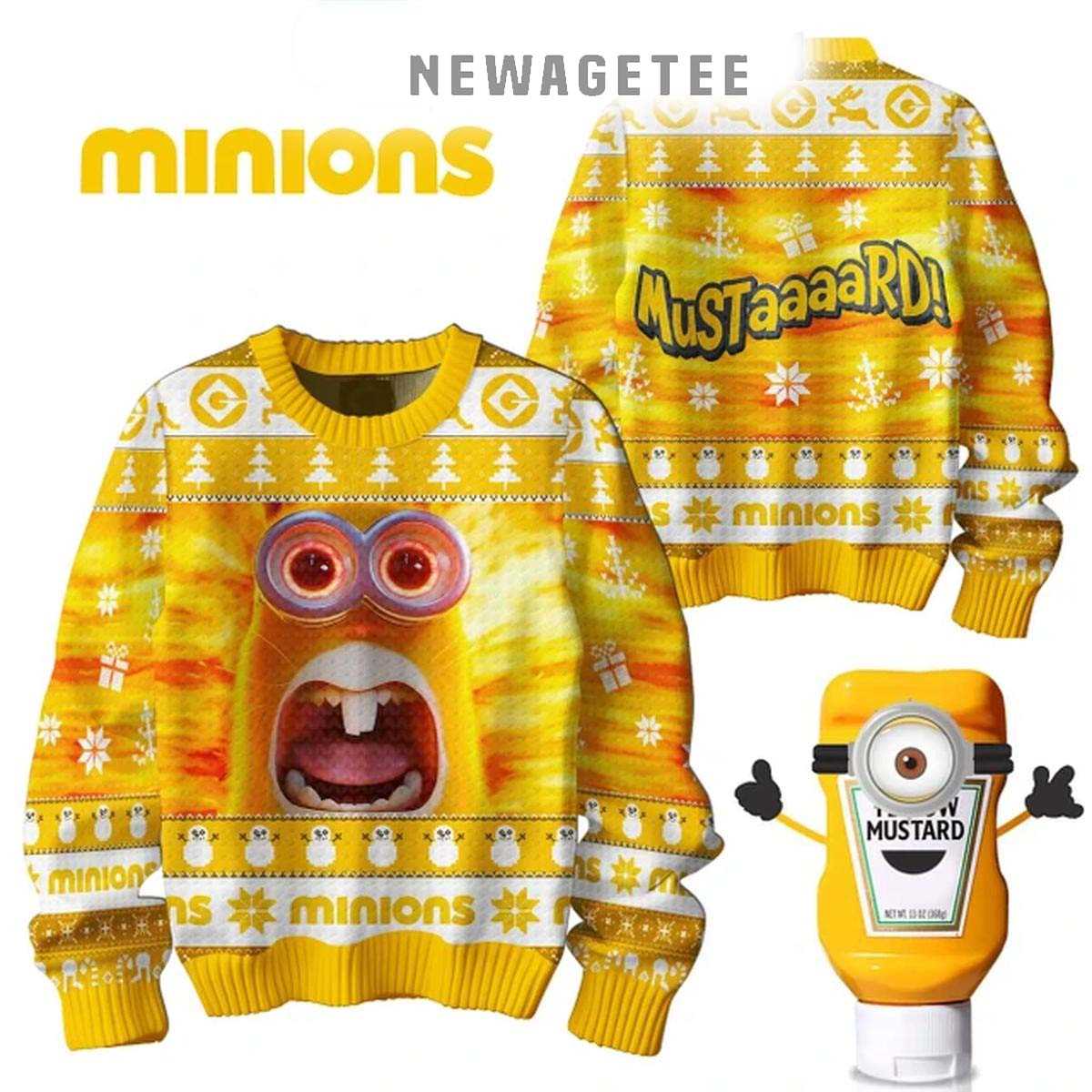 Minions Mustard Its Not Enough For 2024 Christmas Ugly Sweater Minions Mustard Its Not Enough For 2024 Christmas Ugly Sweater