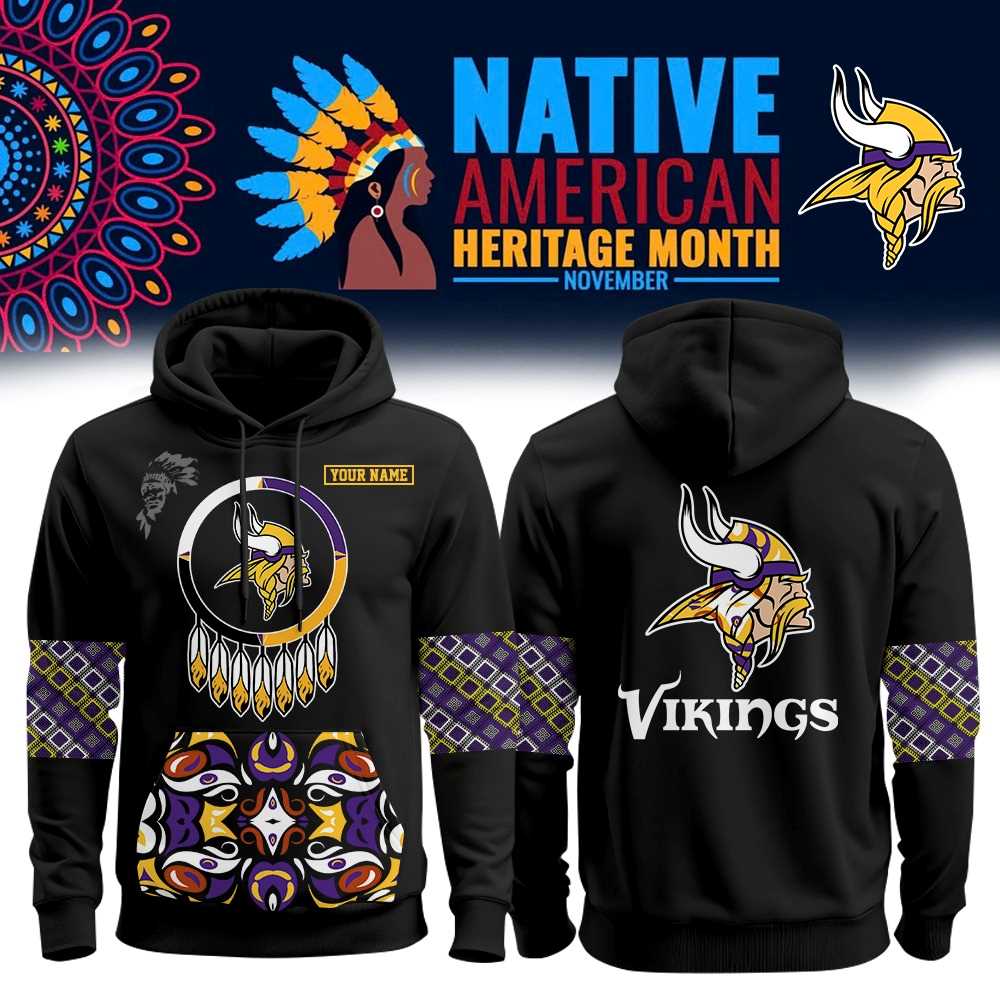 Minnesota Vikings Native American Heritage Month Hoodie