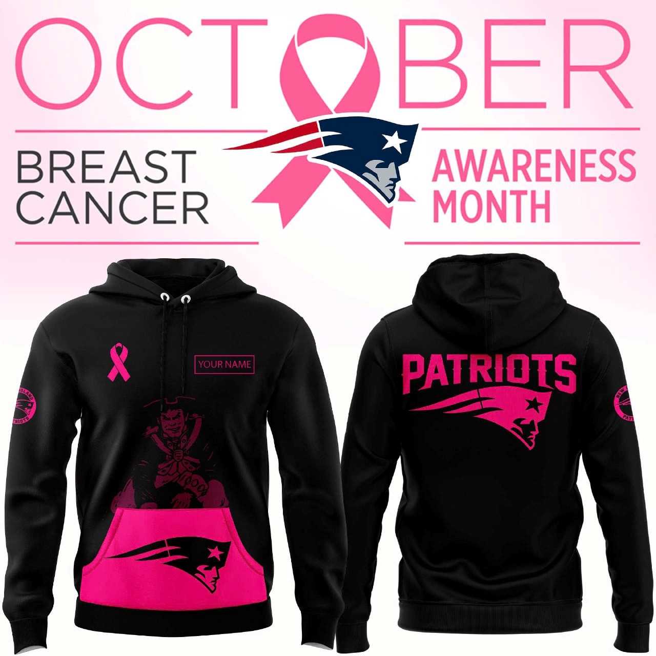 New Orleans Saints Breast Cancer Awareness Hoodie