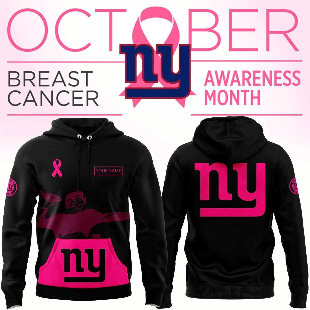 New York Jets Breast Cancer Awareness Hoodie