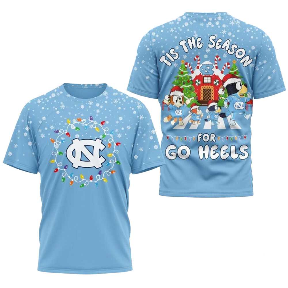 Notre Dame Fighting Irish Bluey Tis The Season For The Irish Christmas 2025 Shirt