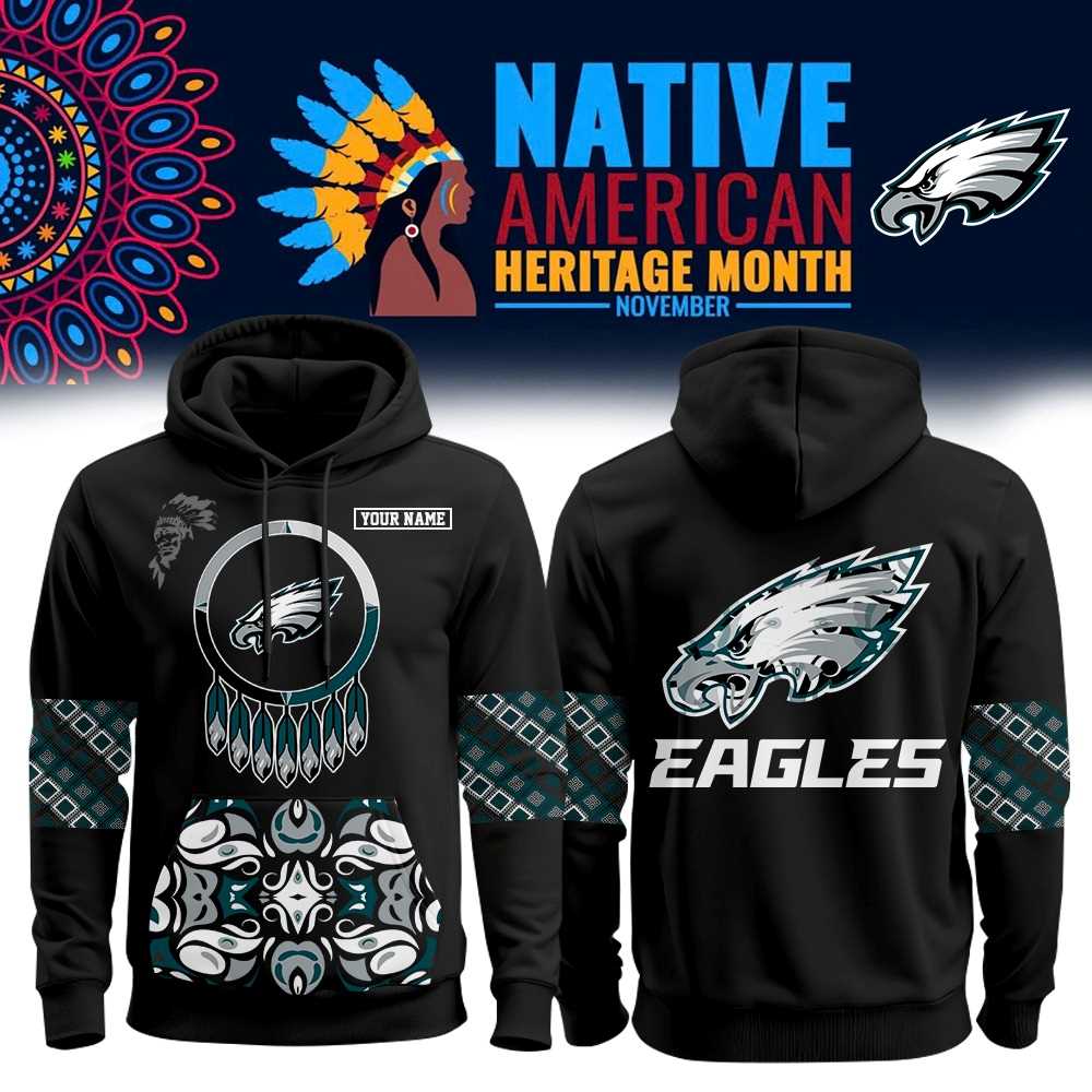 Philadelphia Eagles Native American Heritage Month Hoodie
