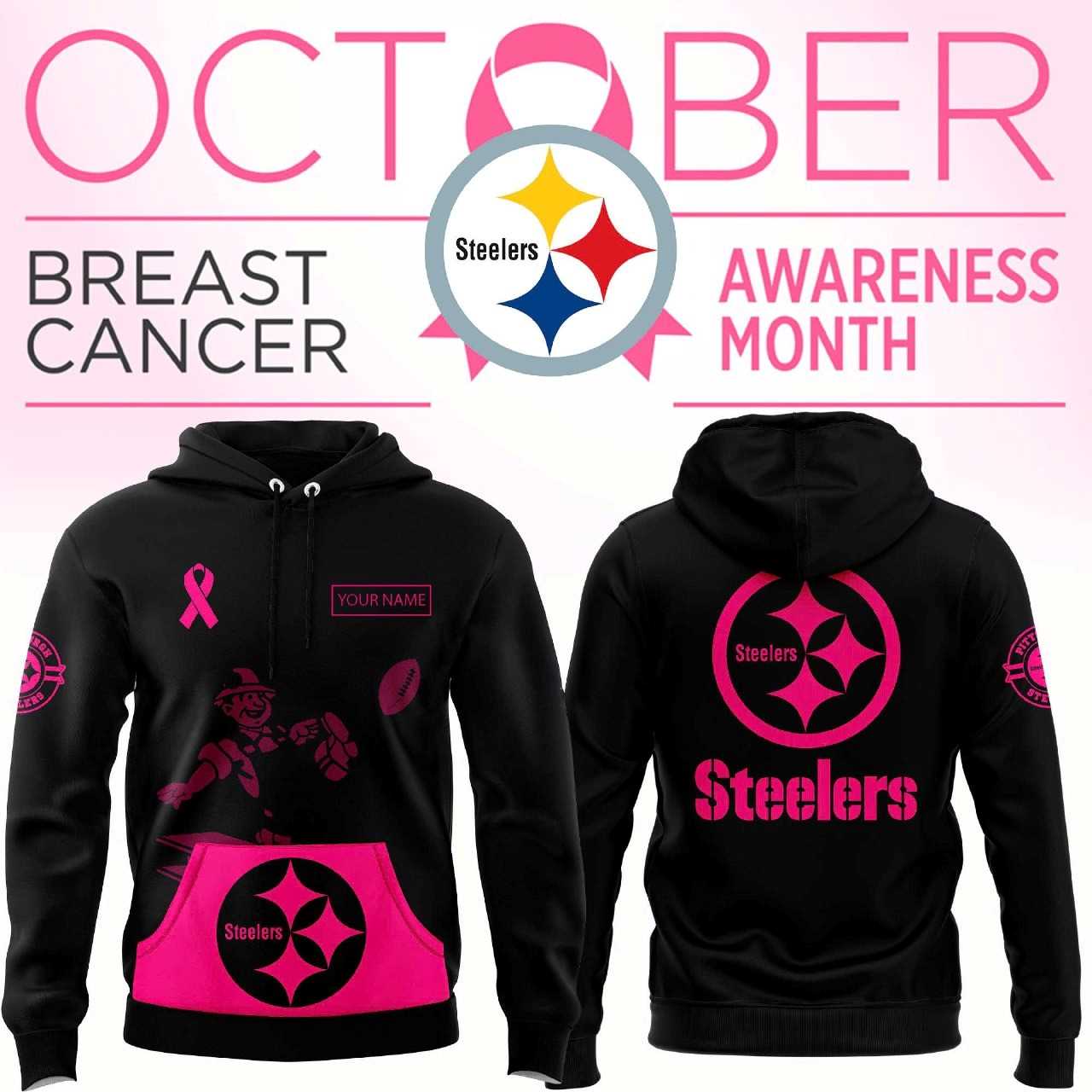 Pittsburgh Steelers Breast Cancer Awareness Hoodie