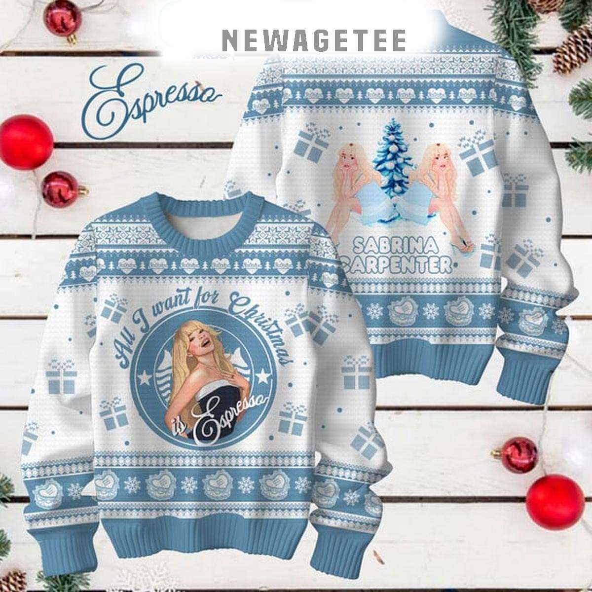 Sabrina Carpenter All I Want For Christmas Is Sabrina Ugly Sweater Sabrina Carpenter All I Want For Christmas Is Sabrina Ugly Sweater