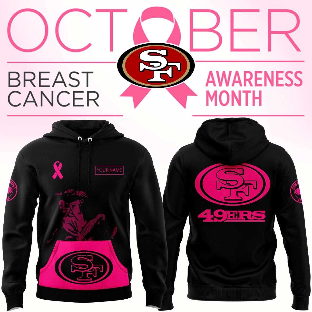 San Francisco 49ers Breast Cancer Awareness Hoodie
