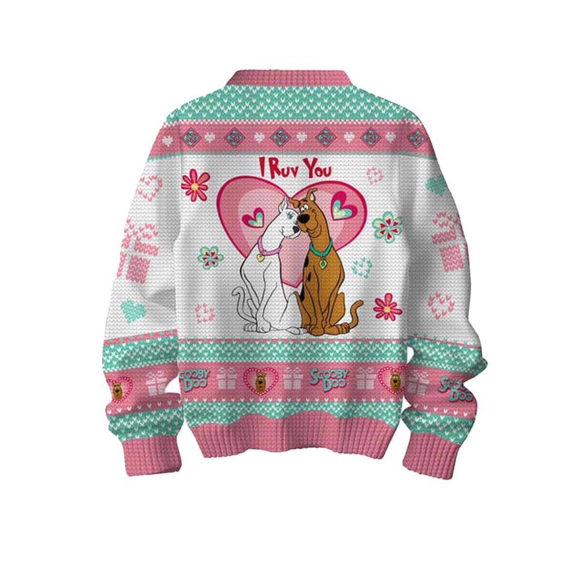 Scooby-doo I Ruv You Love In The Air 2025 Ugly Christmas Sweater Scooby-doo I Ruv You Love In The Air 2025 Ugly Christmas Sweater
