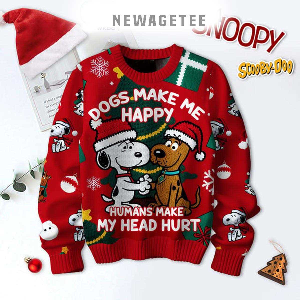 Scooby Doo Be Cool The Night Before Christmas 2025 Ugly Sweater