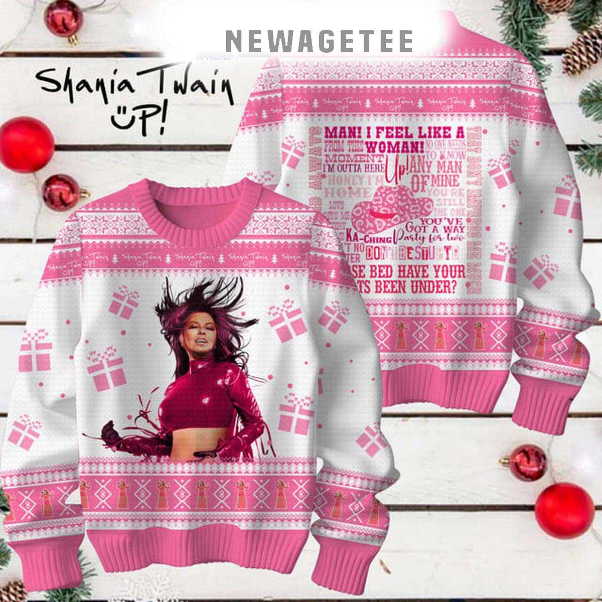 Shania Twain Man I Feel Like A Woman Ugly Sweater