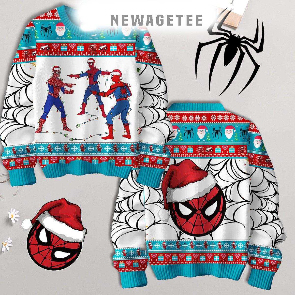 Spider-man All I Want For Christmas Marvel Movies Ugly Sweater