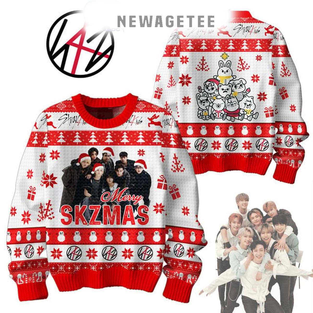 Stray Kids Merry Skzmas 2025 Christmas Ugly Sweater Stray Kids Merry Skzmas 2025 Christmas Ugly Sweater
