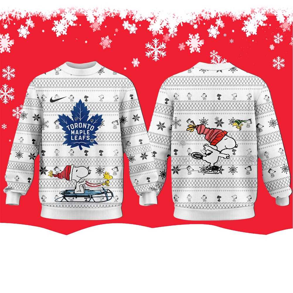 Tampa Bay Lightning Snoopy Peanuts 2025 Ugly Christmas Sweater