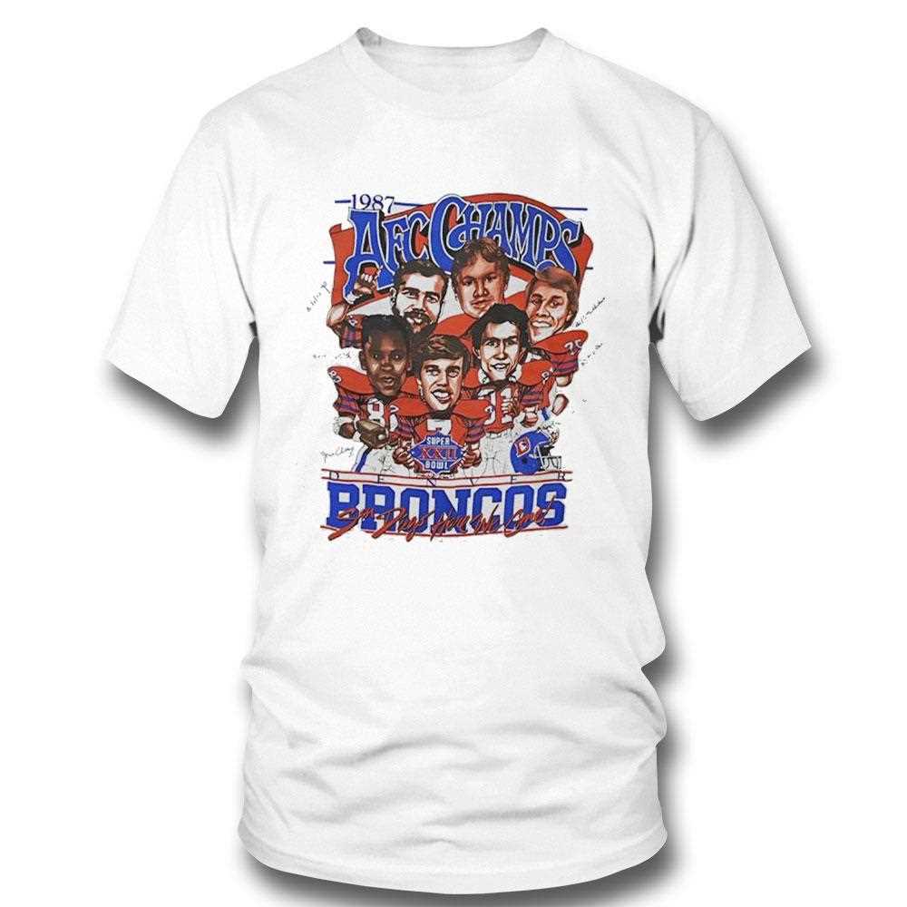 2025 Afc West Champs Denver Broncos 1987 Cartoon Tee