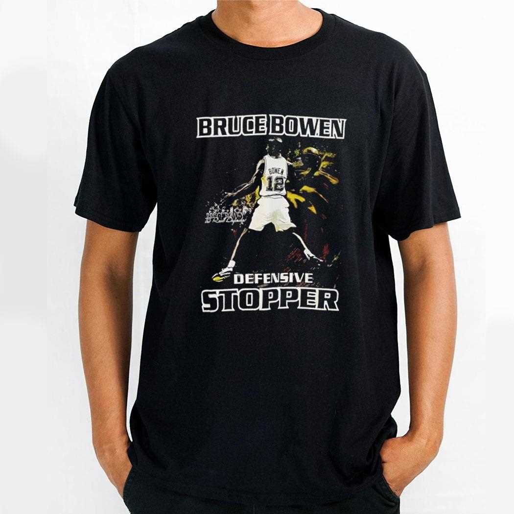 Bruce Bowen San Antonio Spurs Basketball Graphic Tee