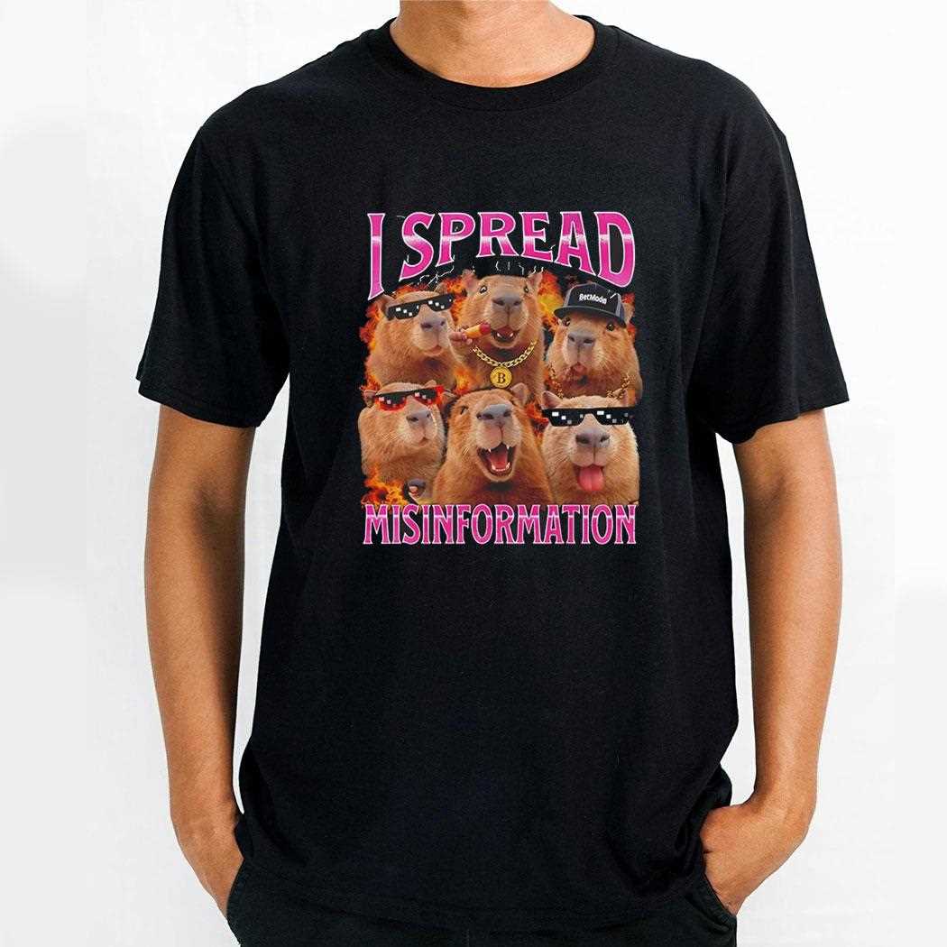 Capybara I Spread Misinformation Tee