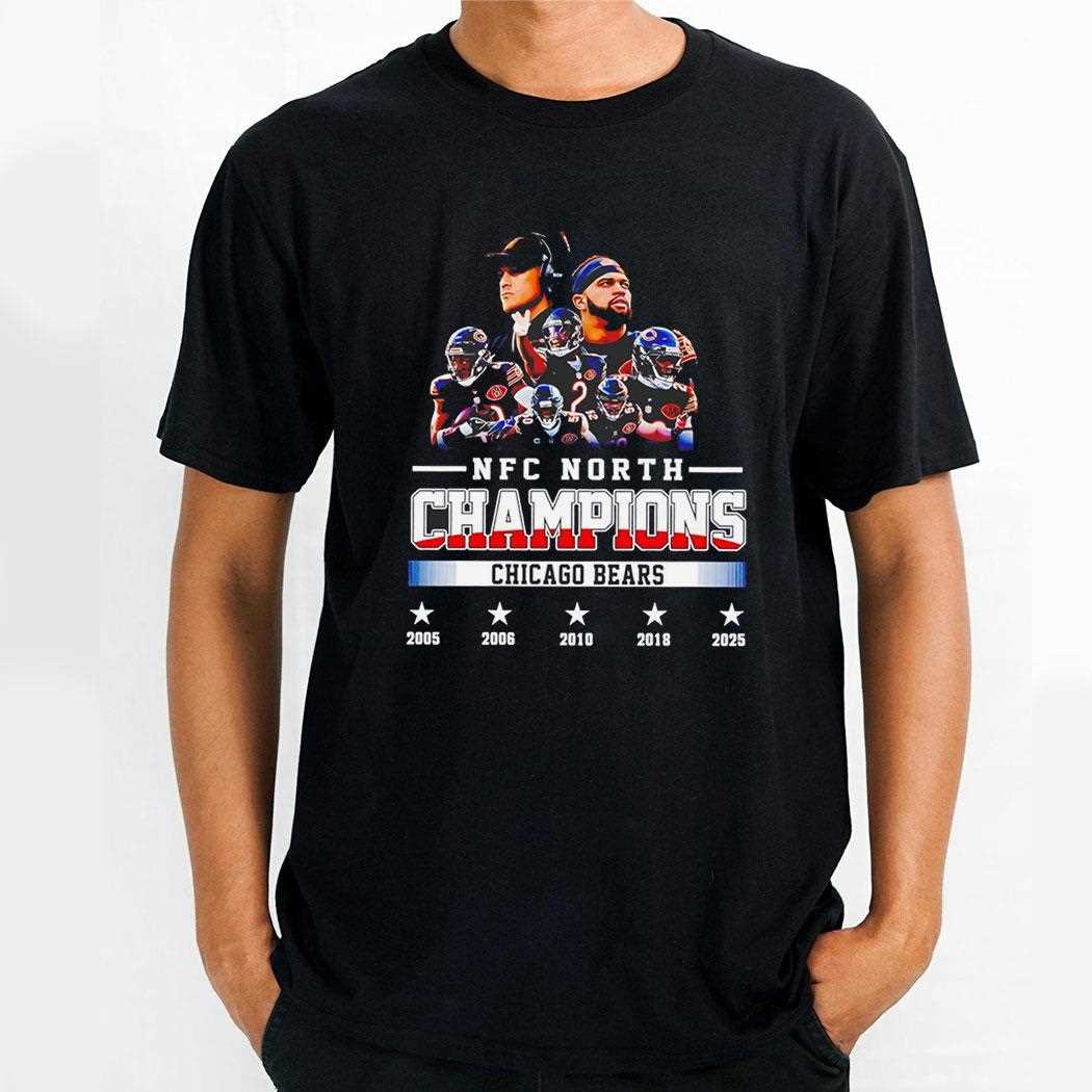 Chicago Bears 2025 Nfc North Champions Tee