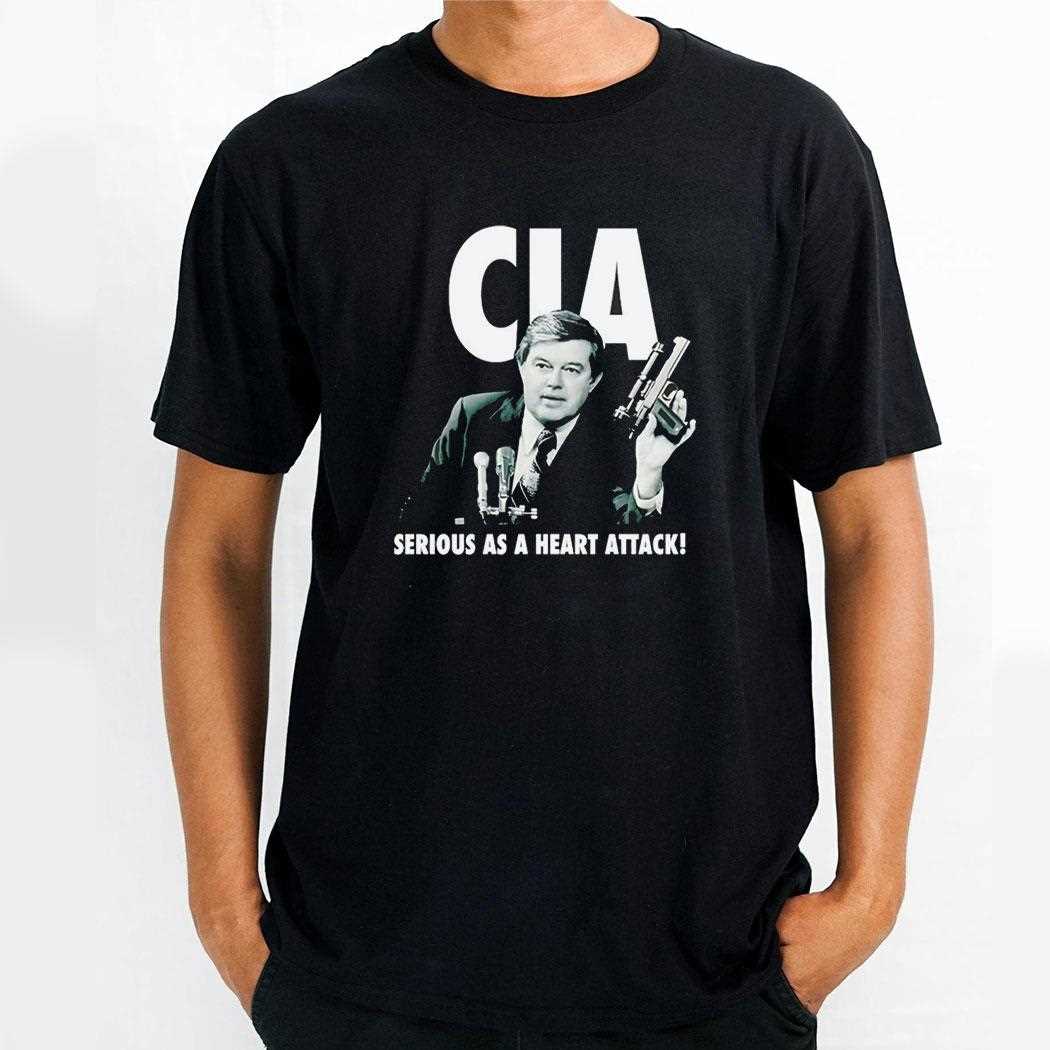 Cia Serious As A Heart Attack Tee