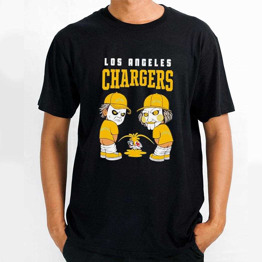 Los Angeles Chargers Michael Myers Piss On Chiefs Broncos Raiders Tee