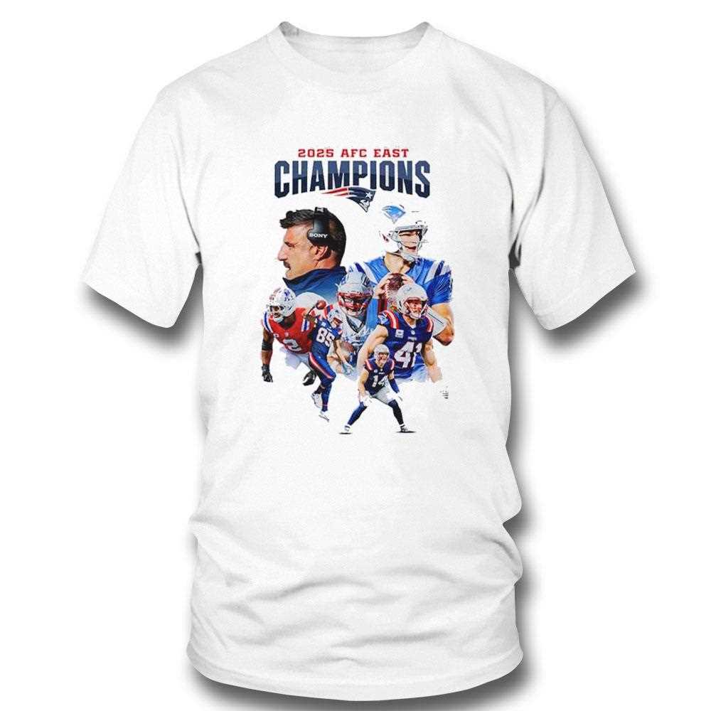New England Patriots 2025 Afc East Champions Graphic Tee