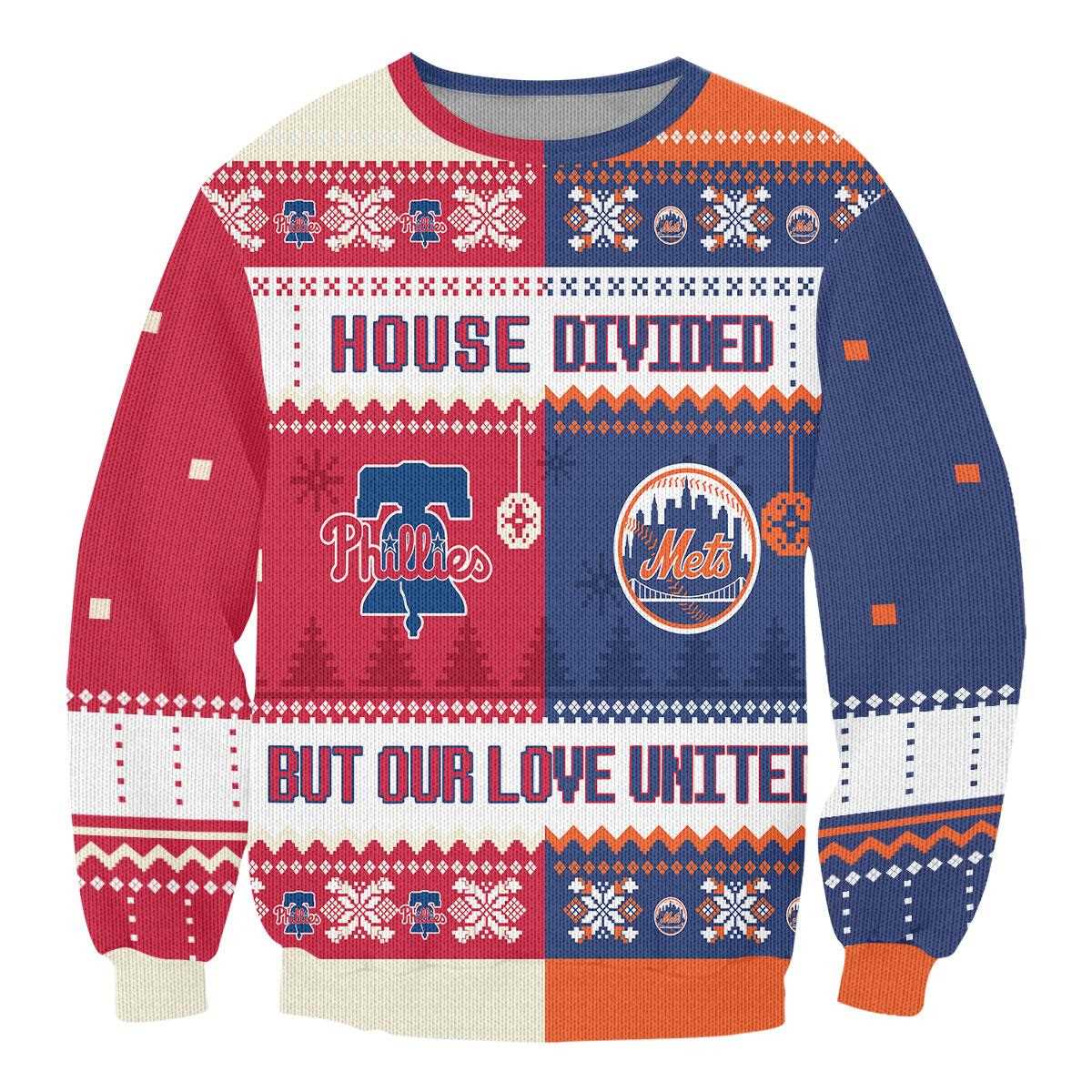 Las Vegas Raiders Kansas City Chiefs House Divided But Our Love United Ugly Christmas Sweater Las Vegas Raiders Kansas City Chiefs House Divided But Our Love United Ugly Christmas Sweater