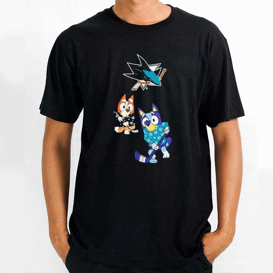 San Jose Sharks Bluey Christmas Night 2025 Gameday Tee