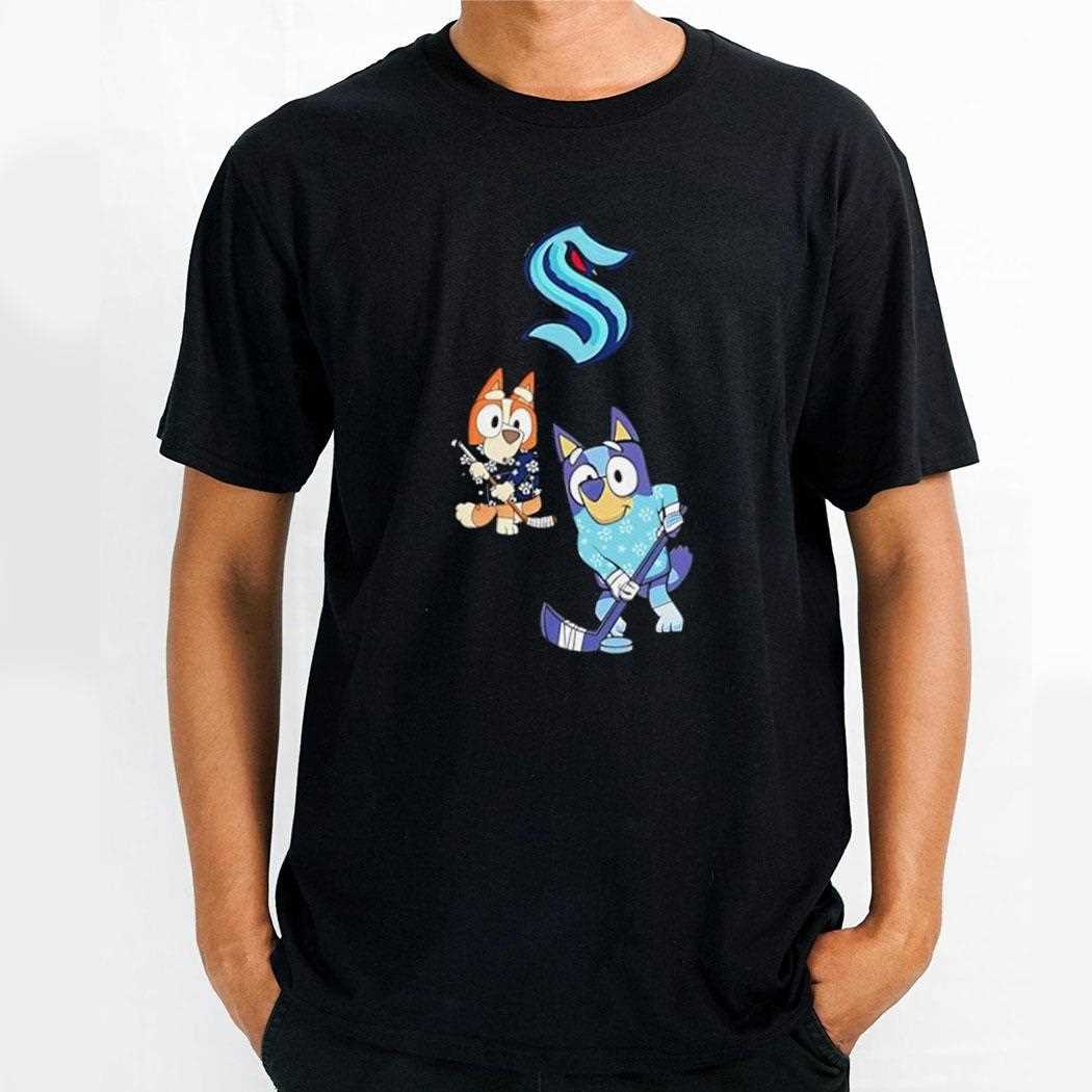 Seattle Kraken Bluey Christmas Night 2025 Gameday Tee