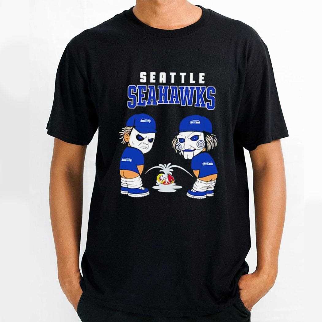 Seattle Seahawks Michael Myers Piss On Rams 49ers Cardinals Tee Seattle Seahawks Michael Myers Piss On Rams 49ers Cardinals Tee