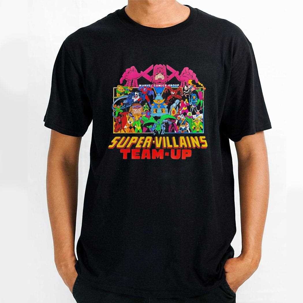 Super Villains Team Up Marvel Comics Group Tee Super Villains Team Up Marvel Comics Group Tee