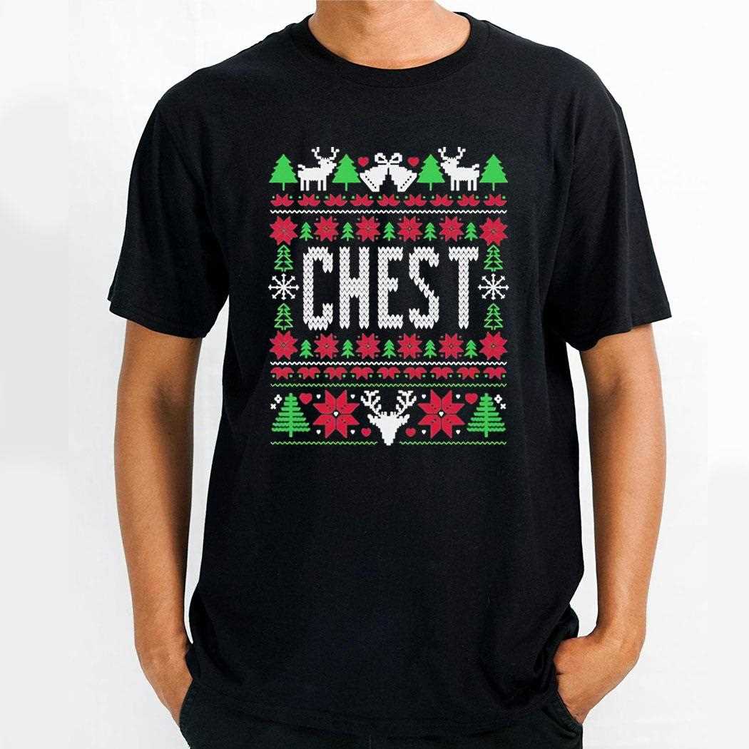 The Grinch Liz Langston Chest Christmas Tee