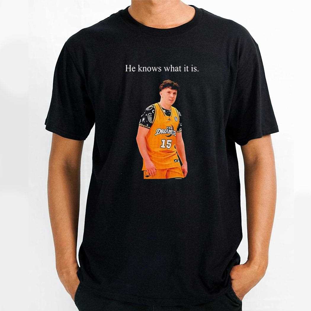 Top Eli Ellis He Knows What It Is Tee