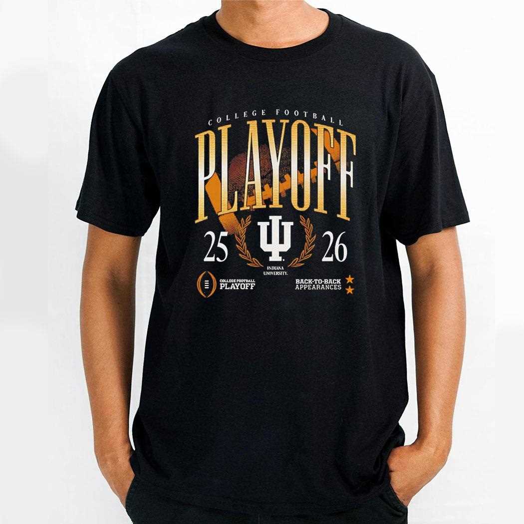 Top Indiana Hoosiers 25-26 College Football Playoff College Football Playoff Tee