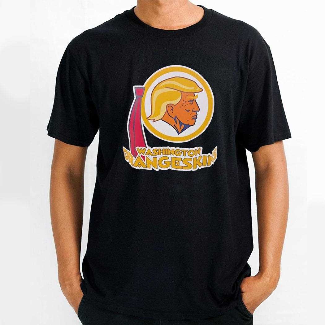 Washington Orangeskins Trump Washington Redskins Vintage Tee