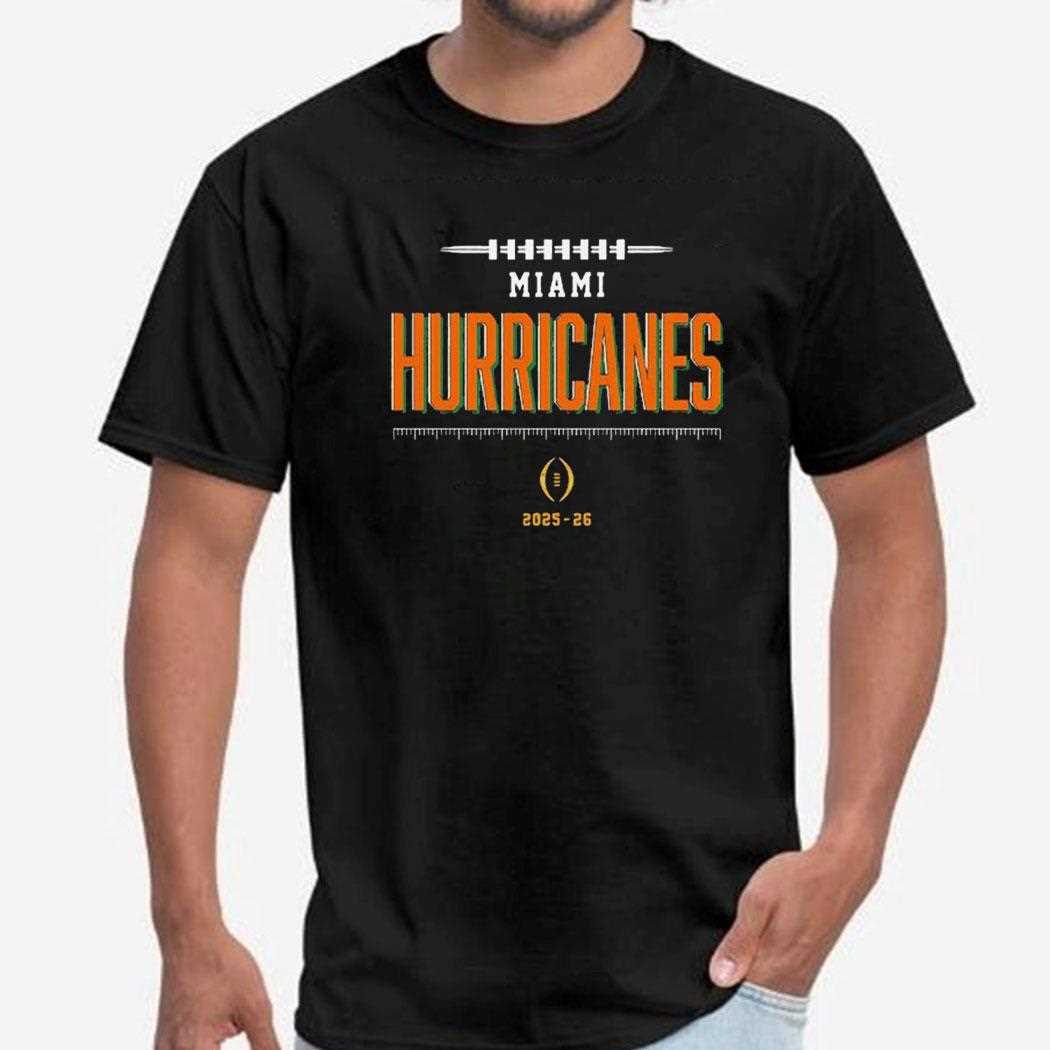 College Football Playoff 2025-2026 Miami Hurricanes Bound Tee